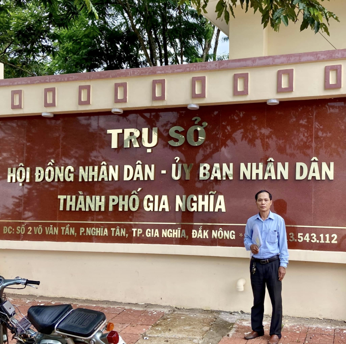 Ông Huỳnh nhiều lần đi khiếu nại UBND TP.Gia Nghĩa trước khi khởi kiện ra tòa án.