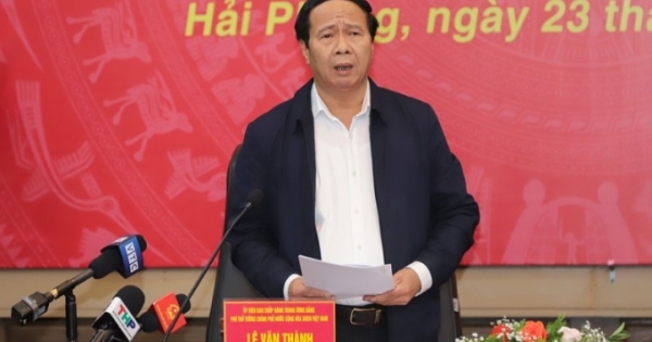 Phó Thủ tướng Lê Văn Thành đề nghị Hải Phòng phát triển hơn nữa công nghiệp, du lịch và cảng biển