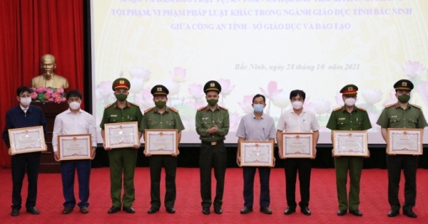 Sơ kết 5 năm phối hợp đảm bảo an ninh trật tự trong Giáo dục tại Bắc Ninh