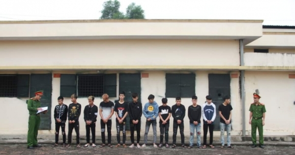 Hưng Yên: Bắt giữ 12 đối tượng gây rối trật tự công cộng