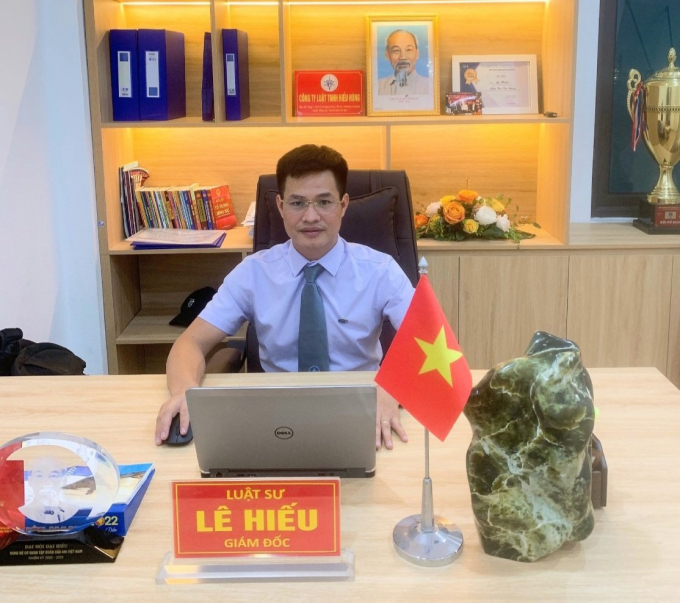 Luật sư Lê Hiếu - Giám đốc Công ty Luật TNHH Hiếu Hùng (Đoàn Luật sư TP Hà Nội).