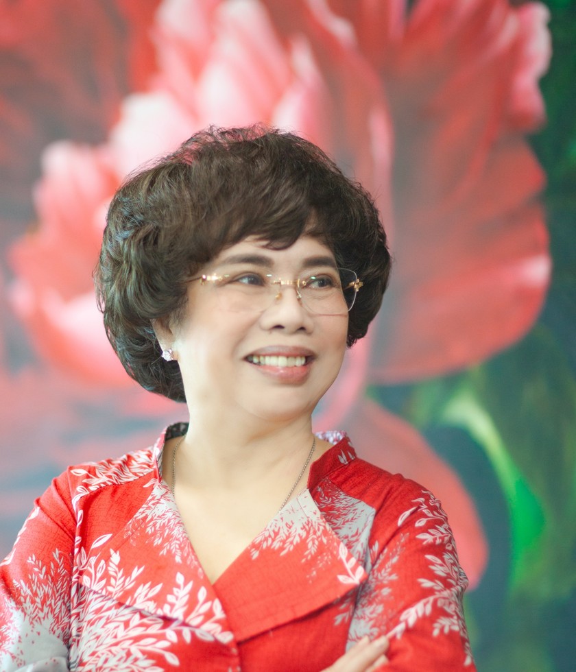 Bà Thái Hương, Nhà sáng lập, Chủ tịch Hội đồng Chiến lược Tập đoàn TH, Tổng Giám đốc Ngân hàng TMCP Bắc Á. Ảnh: TH