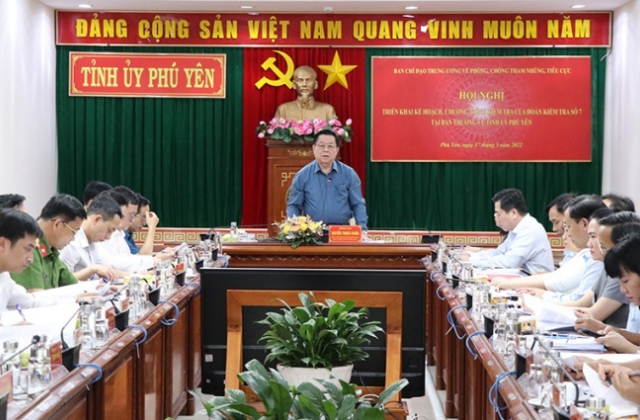 Phú Yên: Thành lập Ban Chỉ đạo phòng, chống tham nhũng, tiêu cực