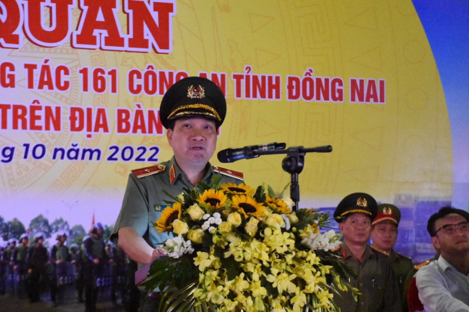 Thiếu tướng Nguyễn Sỹ Quang – Giám đốc Công an tỉnh Đồng Nai tiếp thu ý kiến của lãnh đạo UBND tỉnh.
