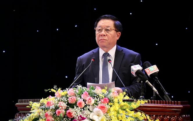 Trưởng Ban Tuyên giáo Trung ương Nguyễn Trọng Nghĩa phát biểu chỉ đạo hội nghị - Ảnh: TTXVN