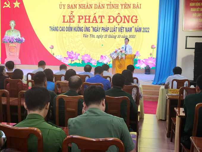 Lễ Phát động tháng cao điểm hưởng ứng Ngày Pháp luật Việt Nam năm 2022