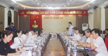 Hội Nhà báo Việt Nam làm việc với Thường trực Tỉnh ủy Nghệ An