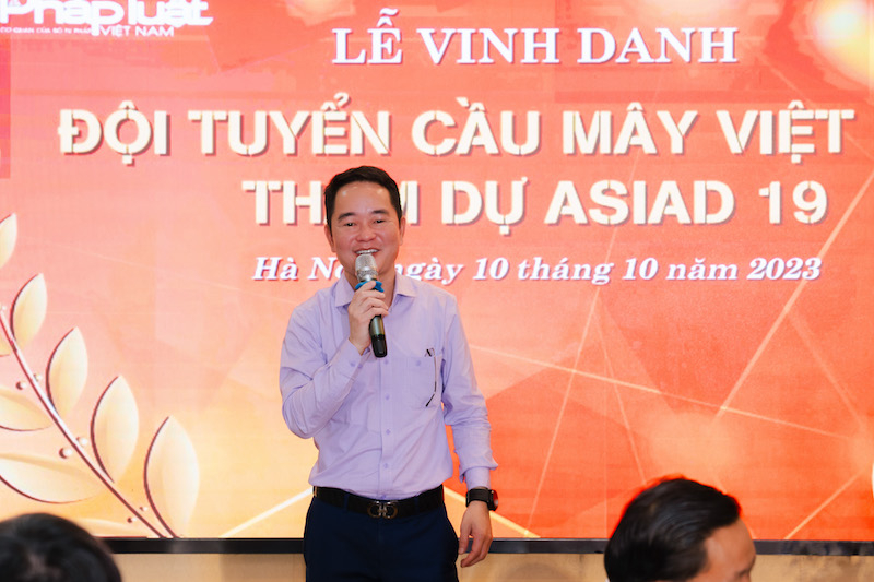 Tiến sĩ Vũ Hoài Nam – Tổng Biên tập báo Pháp luật Việt Nam.
