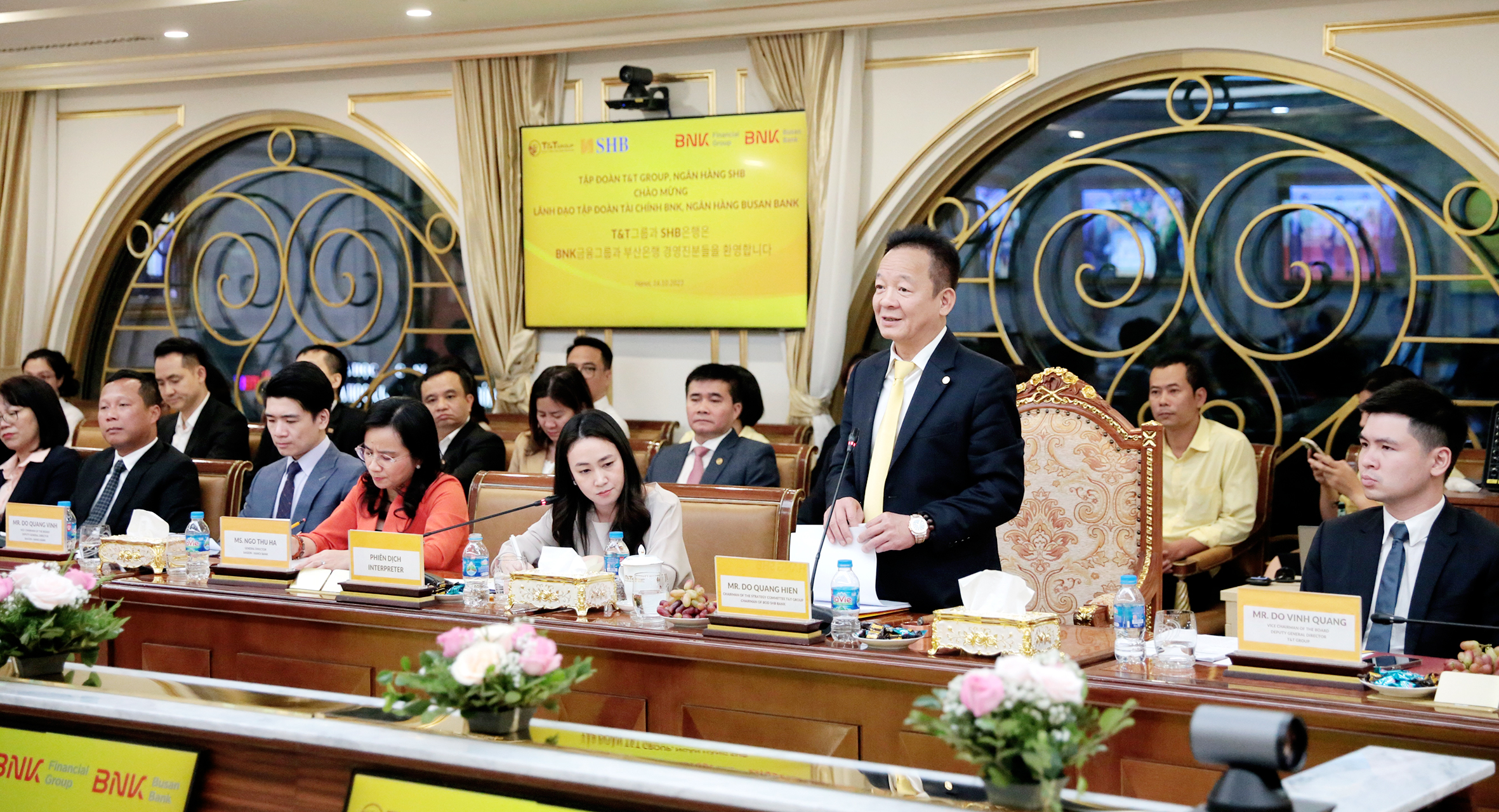 Ông Đỗ Quang Hiển – Chủ tịch HĐQT SHB tin tưởng sự hợp tác trong thời gian tới của SHB và Ngân hàng Busan sẽ góp phần thúc đẩy hợp tác phát triển giữa các doanh nghiệp Việt Nam – Hàn Quốc