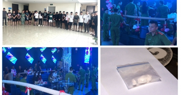 Đột kích quán JP CLUB ở Thanh Hoá, phát hiện 25 đối tượng dương tính với ma tuý