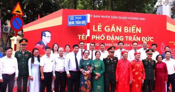 Hà Nội có thêm tuyến phố mang tên Thiếu tướng Đặng Trần Đức