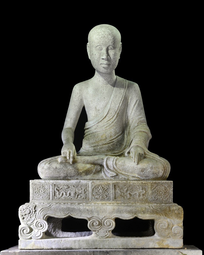 Tượng Phật Hoàng Trần Nhân Tông. Ảnh: Bảo tàng Quảng Ninh