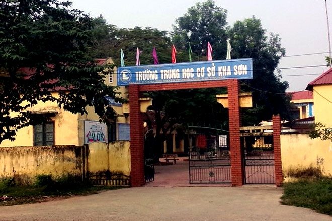 trường THCS Kha Sơn nơi xảy ra vụ việc&nbsp;