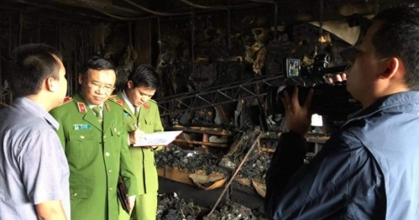 Cảnh sát PCCC Hà Nội thông tin chính thức về vụ cháy trên đường Trần Thái Tông