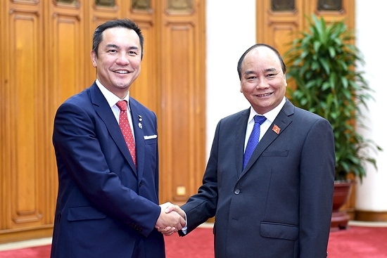 Thủ tướng Nguyễn Xu&acirc;n Ph&uacute;c tiếp Thống đốc tỉnh Mie (Nhật Bản).