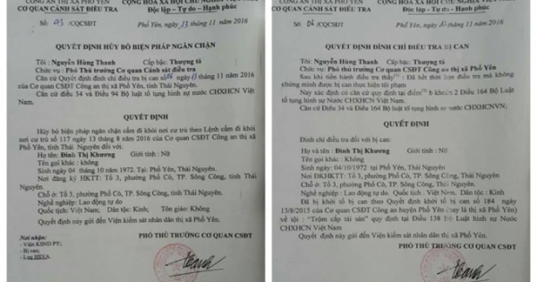 Thái Nguyên: Thêm một vụ án có dấu hiệu oan sai bị đình chỉ
