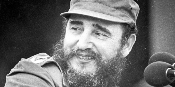 L&atilde;nh tụ Cuba Fidel Castro. (Ảnh: Huffingtonpost).