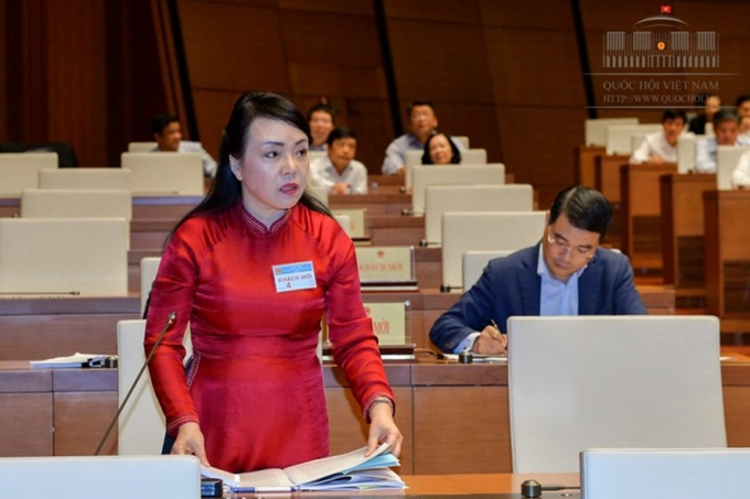 Bộ trưởng Bộ Y tế Nguyễn Thị Kim Tiến được nhiều đại biểu đề nghị được chất vấn nhất. Ảnh: QH