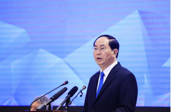 Chủ tịch nước Trần Đại Quang ph&aacute;t biểu chỉ đạo tại Đối thoại nhiều b&ecirc;n về APEC hướng tới 2020 v&agrave; tương lai.