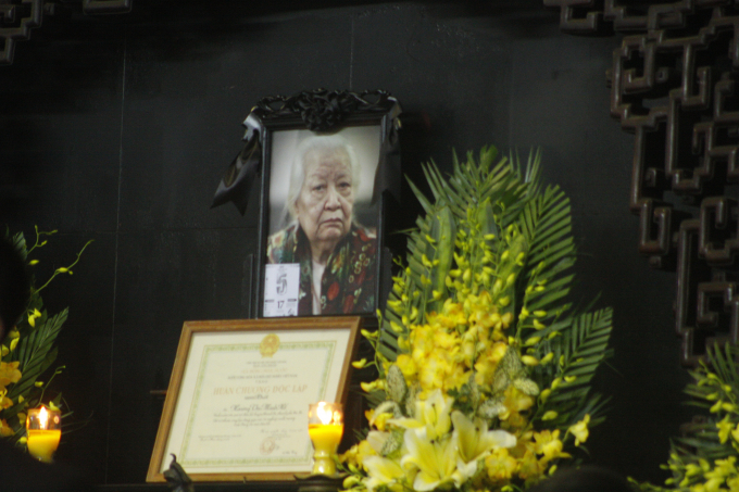 Cụ b&agrave; Ho&agrave;ng thị Minh Hồ hưởng dương 104 tuổi.