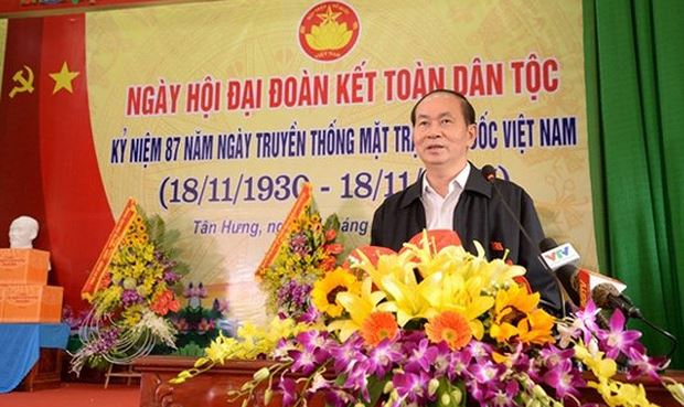 Chủ tịch nước Trần Đại Quang: Sức mạnh của khối đại đo&agrave;n kết to&agrave;n d&acirc;n l&agrave; từ nh&acirc;n d&acirc;n