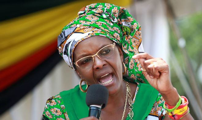 B&agrave; Grace Mugabe, đệ nhất phu nh&acirc;nZimbabwe. Ảnh:premiumtimesng.