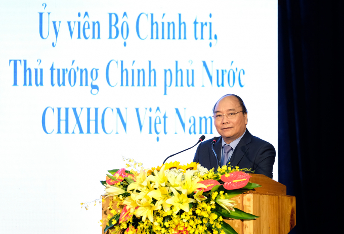 Thủ tướng Nguyễn Xu&acirc;n Ph&uacute;c ph&aacute;t biểu tại Hội nghị. - Ảnh: VGP/Quang Hiếu
