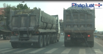 Bắc Giang:  Xe trọng tải lớn "vượt mặt" chốt Cảnh sát giao thông