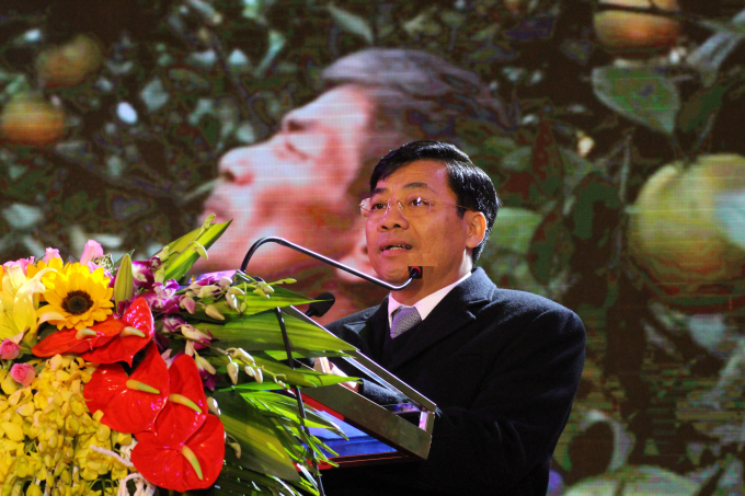 Ph&oacute; chủ tịch UBND tỉnh Bắc Giang, &ocirc;ng Dương Văn Th&aacute;i ph&aacute;t biểu tại buổi lễ.