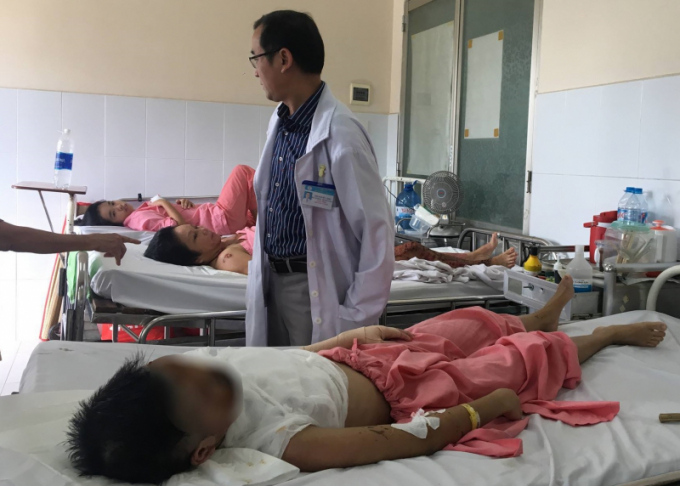Chị Đ đang điều trị tại Bệnh viện Chợ Rẫy, TP Hồ Ch&iacute; Minh. (Ảnh: b&aacute;o Giao th&ocirc;ng)