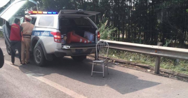 Thái Nguyên: Tai nạn giao thông trên cao tốc, 2 chiến sĩ CSGT phải nhập viện cấp cứu