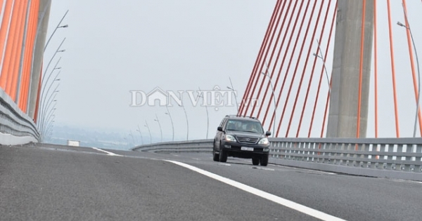 Cầu 7.000 tỷ nối Hạ Long - Hải Phòng vừa thông xe đã... lún võng