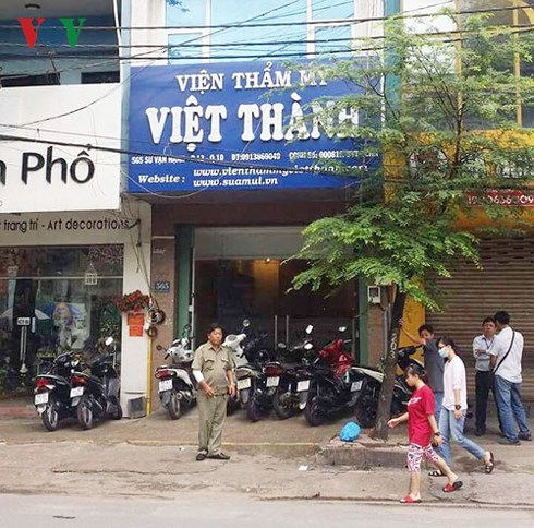 Viện Thẩm mỹ Việt Th&agrave;nh. Ảnh: VOV