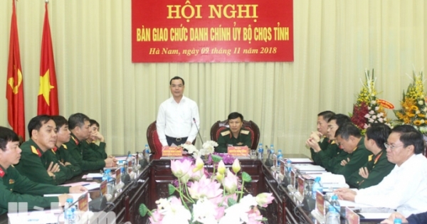 Bổ nhiệm Đại tá Nguyễn Mạnh Hùng giữ chức vụ Chính ủy Bộ Chỉ huy Quân sự tỉnh Hà Nam