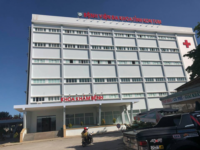 Bệnh viện Đa khoa tỉnh Kon Tum- nơi xảy ra sự việc.