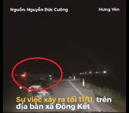 Hưng Yên: Truy tìm chiếc xe con gây tai nạn rồi bỏ chạy
