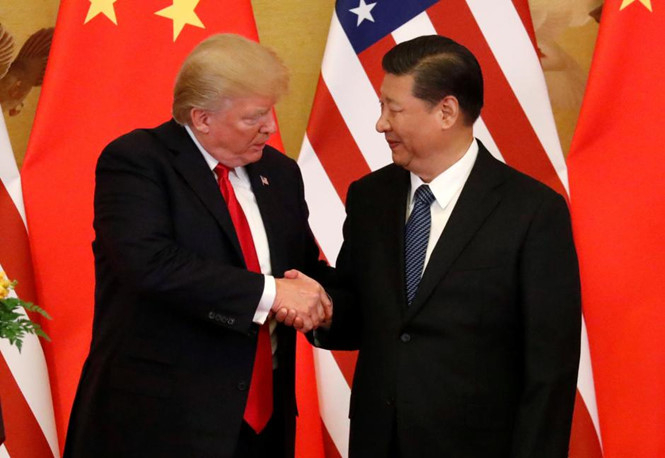 Tổng thống Mỹ Donald Trump v&agrave; Chủ tịch Trung Quốc Tập Cận B&igrave;nh