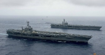 Mỹ điều hàng trăm chiến đấu cơ đến tập trận tại biển Philippines