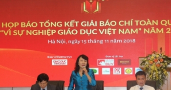 Gần 700 tác phẩm tham dự giải báo chí toàn quốc “Vì sự nghiệp giáo dục Việt Nam” 2018