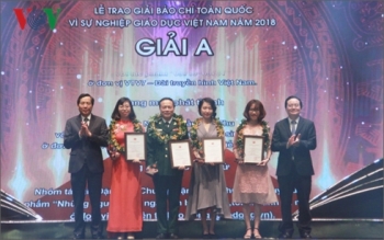 VOV đoạt 4 giải Báo chí toàn quốc “Vì sự nghiệp giáo dục Việt Nam”