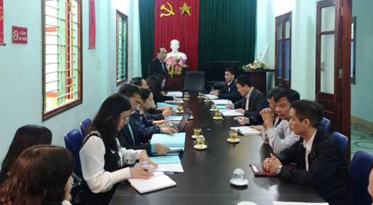 Buổi kiểm tra v&agrave; l&agrave;m việc giữa&nbsp;Chi cục ATVSTP tỉnh Nam Định với Lạng Sơn.