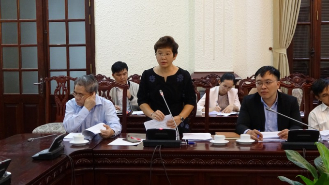  Phó Vụ trưởng Vụ Pháp luật dân sự - kinh tế Nguyễn Chi Lan công bố Quyết định thành lập Hội đồng thẩm định