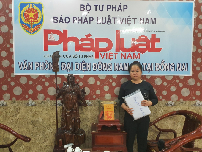 Chị Đặng Thị Linh Phương gửi đơn kêu cứu đến Báo Pháp luật Việt Nam.