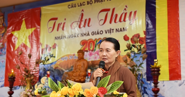 Giáo hội Phật giáo Việt Nam tổ chức lễ Tri ân Thầy nhân ngày 20/11