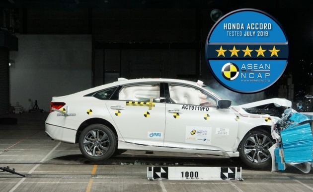 Honda Accord hoàn toàn mới nhận đạt được đánh giá 5 sao với tổng điểm 91,79 trên 100 điểm trong các bài thử nghiệm va chạm của ASEAN NCAP.