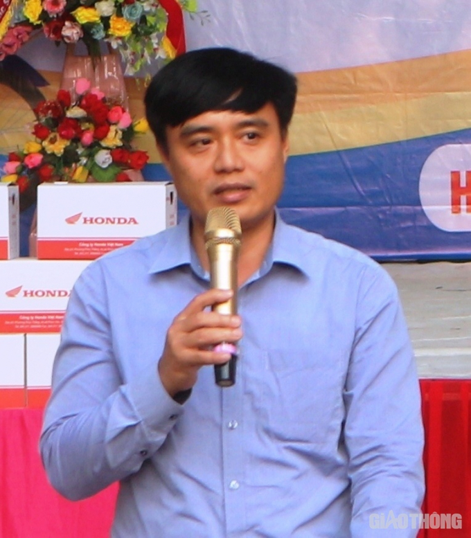 Ông Nguyễn Xuân Dũng - Phó chủ tịch UBND huyện Hà Trung nói về công tác tuyên truyền, phổ biến Luật GTĐB trên địa bàn