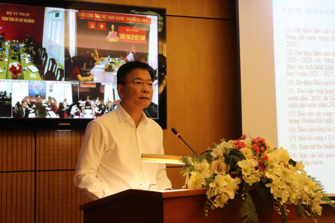 Bộ trưởng Lê Thành Long quán triệt các nội dung Hội nghị Trung ương 11