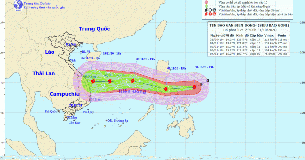 Dự báo "Siêu bão" Goni là cơn bão mạnh nhất thế giới đang đi vào Biển Đông
