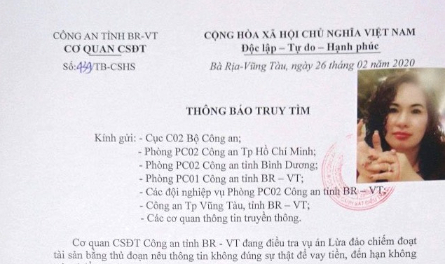 Vụ việc vỡ nợ hơn trăm tỷ đồng ở Bà Rịa-Vũng Tàu: Các bị hại đau xót, Trần Thị Kim Loan vẫn