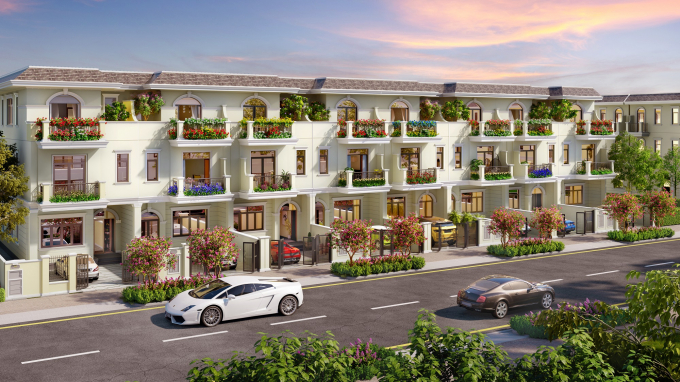 Dòng sản phẩm nhà phố diện tích lớn của Aqua City được thiết kế tối ưu không gian xanh cho gia chủ